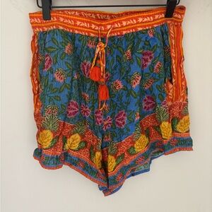 Farm Rio floral colorful shorts size S